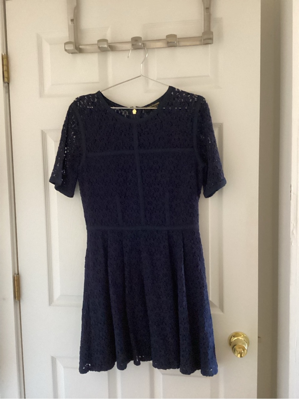 Juicy Couture Navy Lace Mini Dress Size 8 Lined
